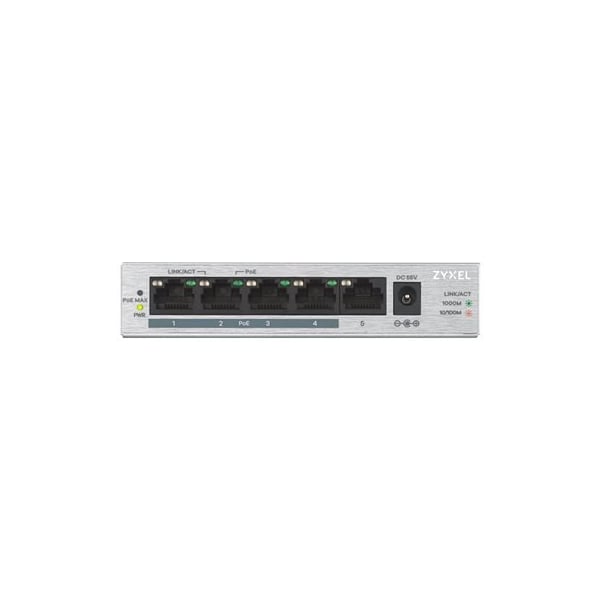 Zyxel Communications 5 Port Gig PoE Switch 60W, GS1005HP GS1005HP - main